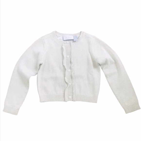 2 for 40.00 CHILDREN’S PLACE | White Button Down Sweater NWT - Picture 1 of 5